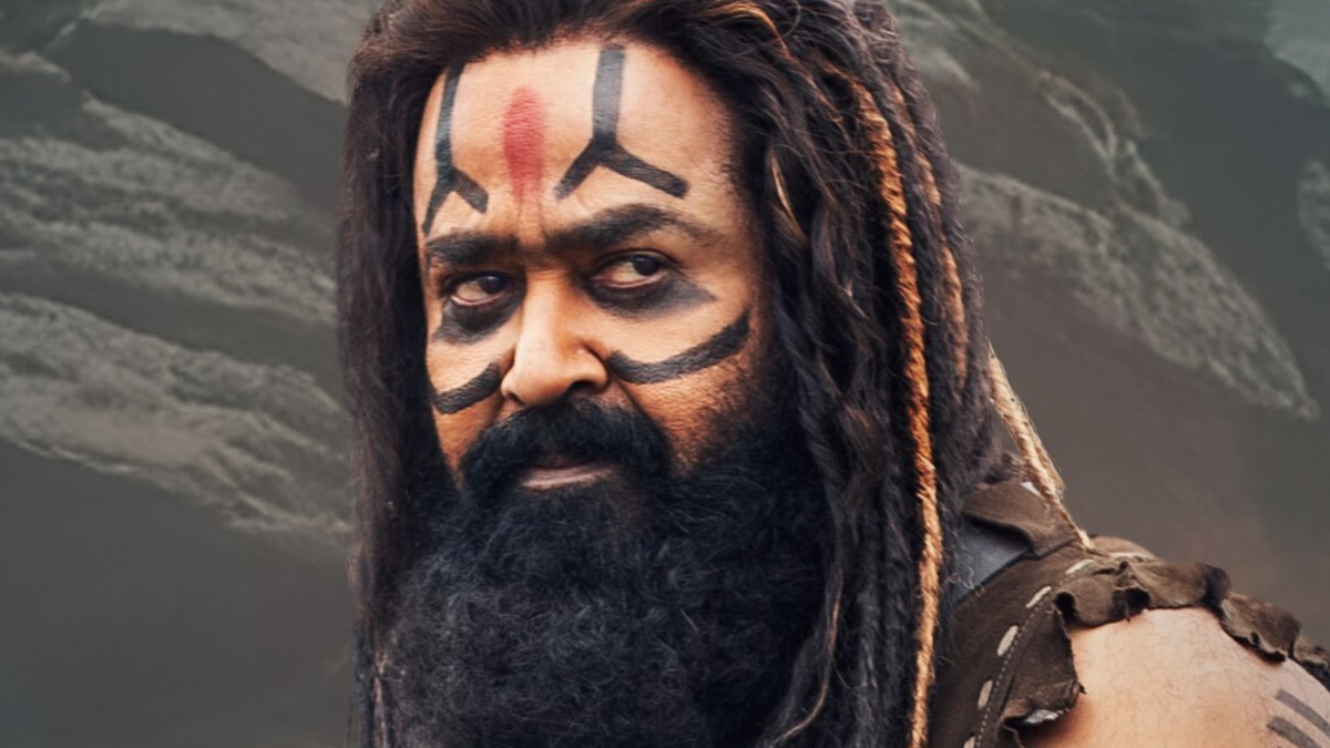 Mohanlal as Kirata from Kannappa